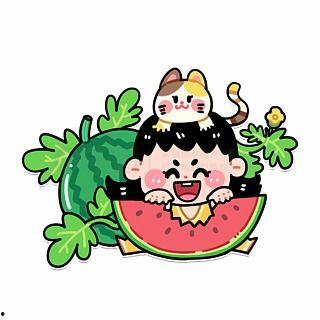 吃瓜视频素材卡通,趣味解读热门话题